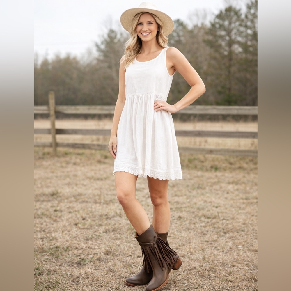 Matisse Leather Fringe Handmade Festival Cowgirl Boots